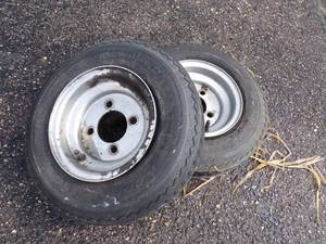 lot 84 image: Pair of Trailer Tires