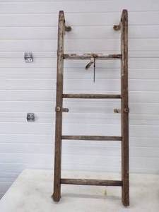 lot 43 image: Vintage Wood Ladder for display