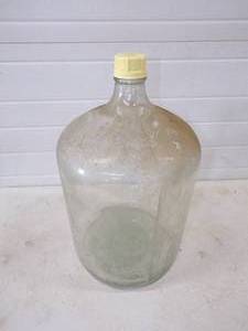 lot 44 image: 5 Gallon Glass Water Bottle