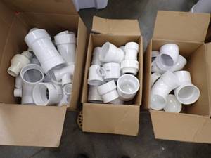 lot 54 image: 3 Boxes of PVC Fittings mostly 4
