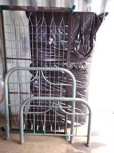 lot 25 image: Twin Bed Frame with Free Mattress