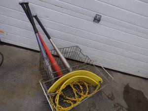 lot 103 image: Swing Set Seats and Base Ball Bats