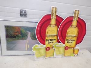 lot 154 image: Metal Beer Sign and Picture