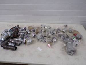 lot 161 image: Huge lot of Large Steel Pipe Fittings