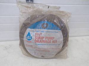 lot 164 image: 1 12 Sump Pump Drain Kit