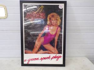 lot 245 image: Accel Spark Plugs Framed Vintage Print