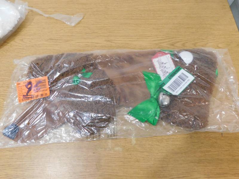 22 in. Brown Poodle Dog Faux Fur Christmas Stocking