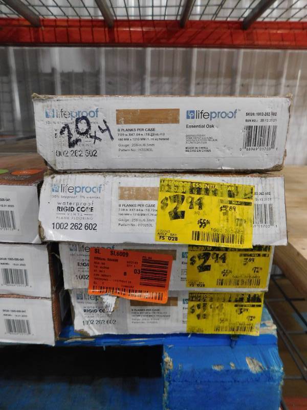 Lifeproof Essential Oak 6 MIL x 7.1 in. W x 48 in. L Click Lock Waterproof Luxury Vinyl Plank Flooring (75 sqft)