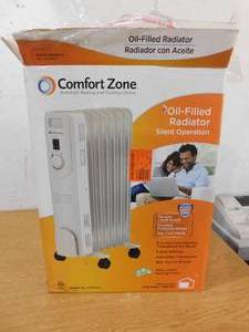 New - Comfort Zone 1,200-Watt Electric Oil-Filled Radiant Space Heater