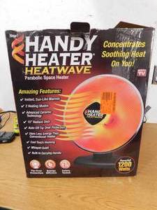 HANDY HEATER 1200-Watt Electric Ceramic Parabolic Space Heater