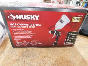 New - Husky Gravity Feed Composite HVLP Spray Gun