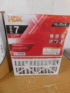 (3)  New HDX 16 in. x 20 in. x 4 in. Honeywell Replacement Pleated Air Filter FPR 7, MERV 11