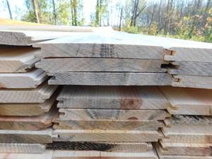 1 x 8 Ponderosa Pine #3 Tongue & Groove Square Back - 2774 Linear Feet