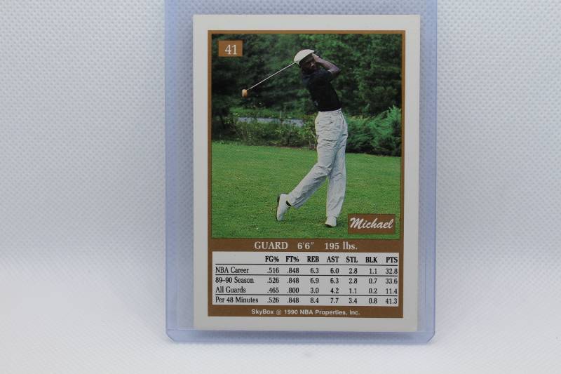 lot 133 image: Michael Jordan 1990 Skybox No. 41
