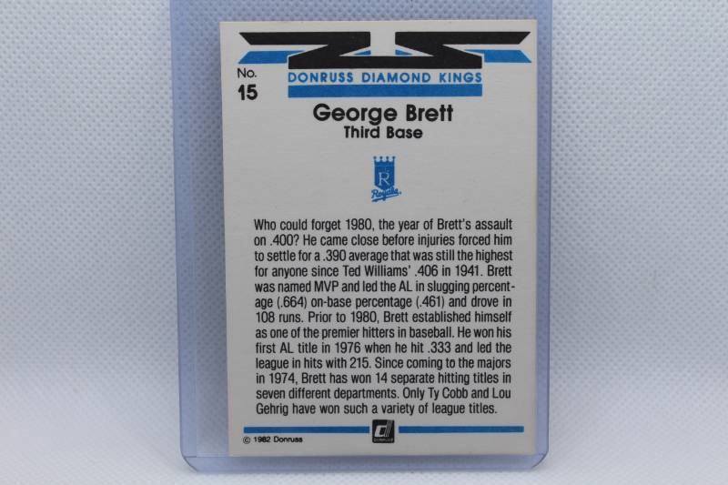 lot 146 image: George Brett 1982 Donruss No. 15