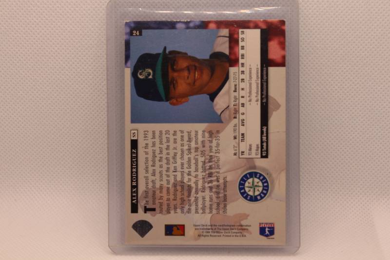 lot 170 image: Alex Rodriguez Rookie 1994 Upper Deck Star Rookies No. 24