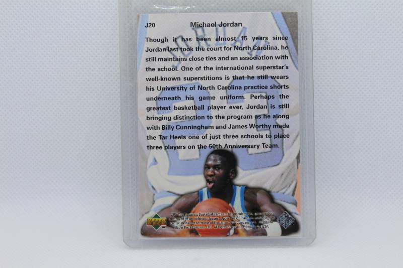 lot 213 image: Michael Jordan Phi Beta Jordan 1998 Upper Deck No. J20