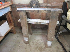 lot 538 image: BEEFY,  WOODEN SAW HORSES