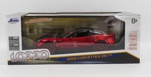 lot 14 image: Jada Toys 118 Scale 2009 Corvette ZR1 Cherry Red NIB