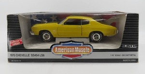 lot 72 image: Ertl American Muscle 1970 Chevelle SS454 LS6 Yellow 118 Scale