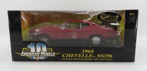 lot 78 image: Ertl American Muscle 118 Scale 1968 Chevelle SS396 Red NIB
