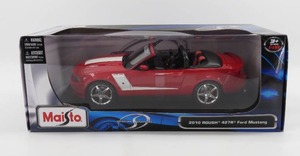 lot 84 image: Maisto 2010 Roush 427R Ford Mustang Red Convertible NIB