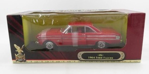 lot 93 image: Road Signature 1964 Ford Falcon Red 118 Scale Diecast NIB
