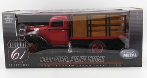 lot 184 image: Highway 61 Diecast 118 Scale 1940 Ford Stake Truck NIB