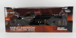 lot 186 image: DCP Diecast Promotions 116 Scale Harley Davidson 1940 Ford Fire Truck NIB