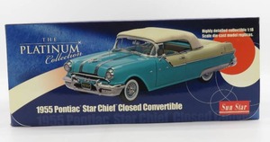 lot 234 image: Sun Star The Platinum Collection 1955 Pontiac Star Chief Closed Convertible NIB