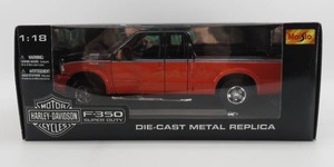 lot 238 image: Maisto 118 Scale Harley Davidson 2004 Ford F-350 Truck NIB