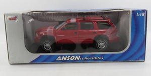 lot 285 image: Anson Collectibles 118 Scale Dodge Durango Red NIB