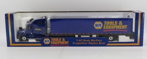 lot 298 image: Napa 143 Scale Diecast Freightliner Replica Bank Semi Hauler NIB