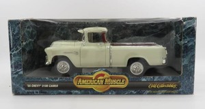 lot 129 image: Ertl American Muscle 118 Scale 1955 Chevy 3100 Cameo NIB