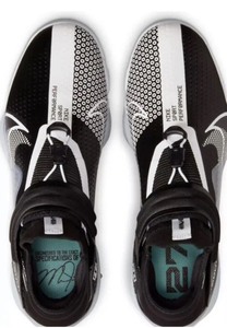 Nike Force Zoom Trout 7 Black White Metal Baseball Cleats CI3134-005 Men Size 14