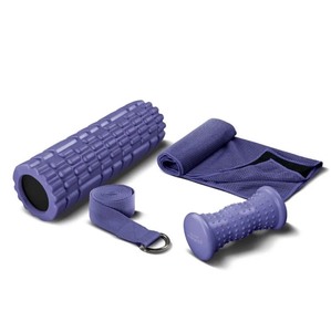 Lomi Fitness Recovery Kit 4-Piece Home Fitness Set (Yoga Roller StrapMassage)