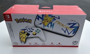 NEW PowerA Enhanced Wired Controller & Slim Case Nintendo Switch PIKACHU POKEMON