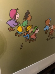 Cel Cartoon Painting By & Signed Bill Melendez 11 Super Rare Gem