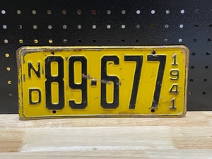 lot 60 image: Vintage License Plates
