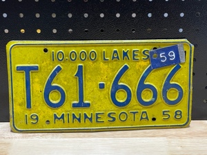 lot 51 image: Vintage License Plates
