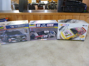 3 NASCAR Model Car Kits