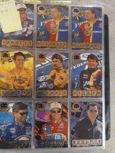 3-Ring Binder Full of NASCAR Trading Cards