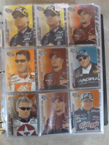 3-Ring Binder Full of NASCAR Trading Cards