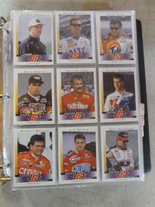 3-Ring Binder Full of NASCAR Trading Cards