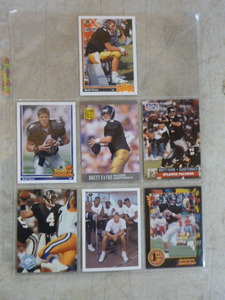 7 Different Brett Favre Rookie Cards