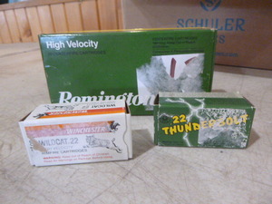 .22 Long Rifle Cartridges and Centerfire Cartridges