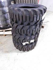 lot 37A image: 4 - NEW Skid Steer Pneumatic Tires 10-16.5
