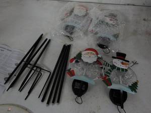 4 Pack Holiday Solar Stakes...