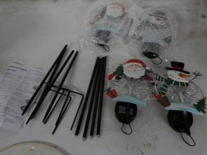 4 Pack Holiday Solar Stakes...