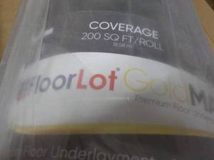 Floor Lot Gold Max Floor Under Layment 200 sq ft roll